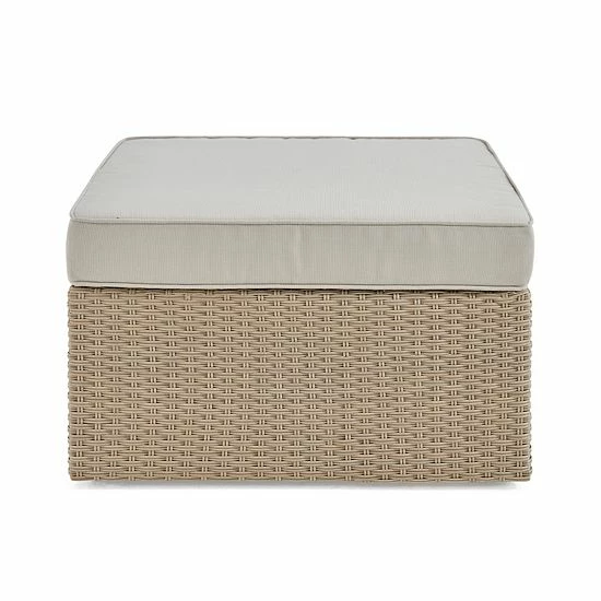 Alaterre Furniture Canaan All Weather Wicker Square Storage Ottoman 4 Alaterre Furniture Canaan All Weather Wicker Square Storage Ottoman - Image 4