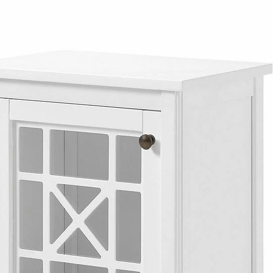 Alaterre Furniture Derby 4-Piece White Bath Set With Shelf 5 Alaterre Furniture Derby 4-Piece White Bath Set With Shelf - Image 5