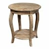 Alaterre Furniture Alaterre Rustic Reclaimed Wood Round End Table