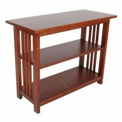 Alaterre Furniture Alaterre Mission Under-Window Bookshelf Cherry