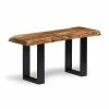 Alaterre Furniture Alpine Medium Live Edge Wood Bench