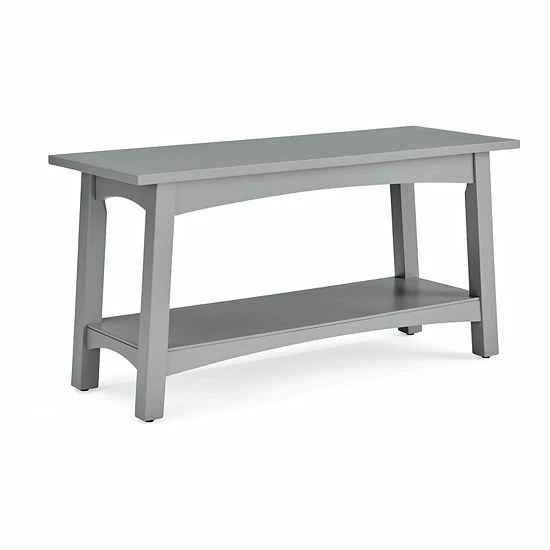 Alaterre Furniture Craftsbury Entryway Bench Gray 1 Alaterre Furniture Craftsbury Entryway Bench Gray