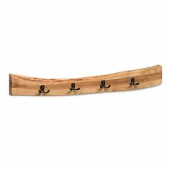 Alaterre Furniture Alpine Live Edge Wood Coat Hook Wall Decor