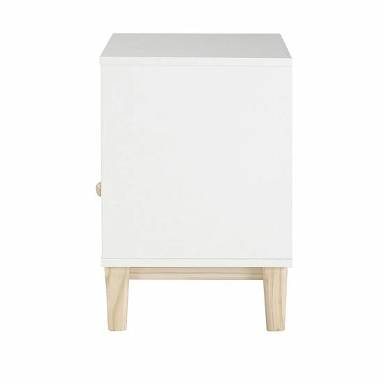 Alaterre Furniture MOD White 1-Drawer Nightstand 4 Alaterre Furniture MOD White 1-Drawer Nightstand - Image 4