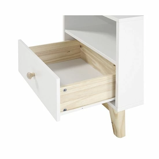 Alaterre Furniture MOD White 1-Drawer Nightstand 7 Alaterre Furniture MOD White 1-Drawer Nightstand - Image 7