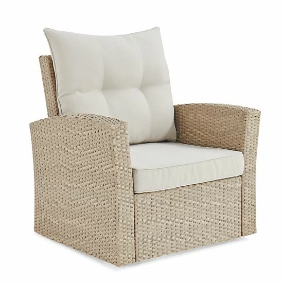 Alaterre Furniture Canaan All-Weather Wicker Outdoor Seating 4-piece Set 6 Alaterre Furniture Canaan All-Weather Wicker Outdoor Seating 4-piece Set - Image 6