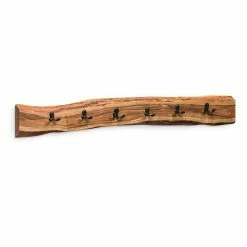 Alaterre Furniture Alpine Large Live Edge Wood Coat Hook Wall Decor