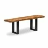 Alaterre Furniture Alpine Large Live Edge Wood Bench