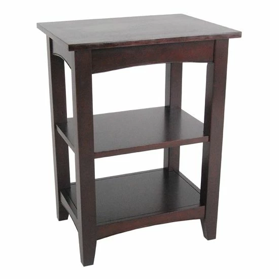 Alaterre Furniture Alaterre Shaker Cottage 2-Shelf End Table Espresso 1 Alaterre Furniture Alaterre Shaker Cottage 2-Shelf End Table Espresso
