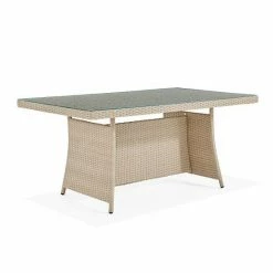 Alaterre Furniture Canaan Wicker Outdoor Coffee Table