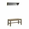 Alaterre Furniture Newport Bench & Shelf Coat Rack 2-piece Set