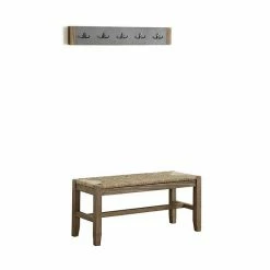 Alaterre Furniture Newport Bench & Coat Rack 2-piece Set