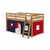 Alaterre Furniture Roxy Twin Junior Tent Loft Bed Pink White