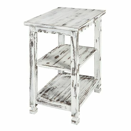 Alaterre Furniture Country Cottage 2-Shelf End Table Red 7 Alaterre Furniture Country Cottage 2-Shelf End Table Red - Image 7