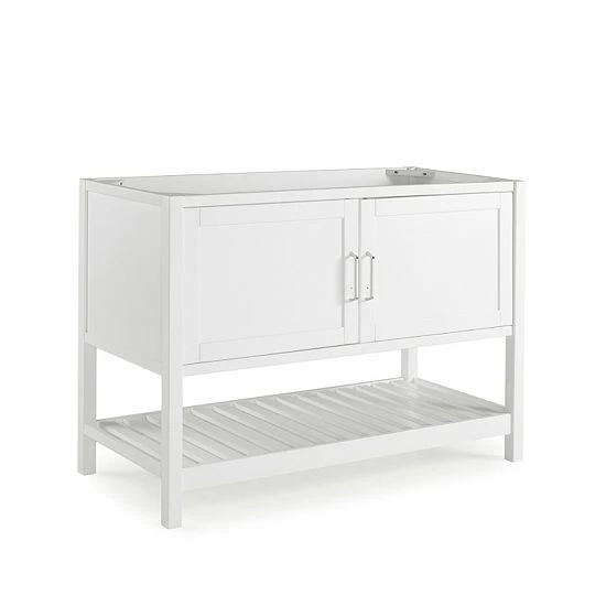 Alaterre Furniture Bennet White Vanity Cabinet 1 Alaterre Furniture Bennet White Vanity Cabinet