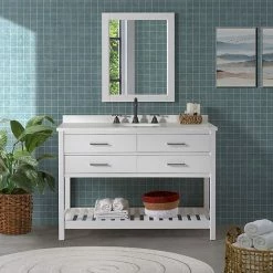 Alaterre Furniture Harrison White Vanity Cabinet -Alaterre Furniture Shop unnamed file 764