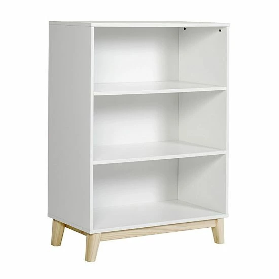 Alaterre Furniture MOD White 3-Shelf Bookcase 1 Alaterre Furniture MOD White 3-Shelf Bookcase