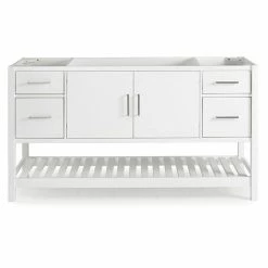 Alaterre Furniture Harrison White Vanity Cabinet
