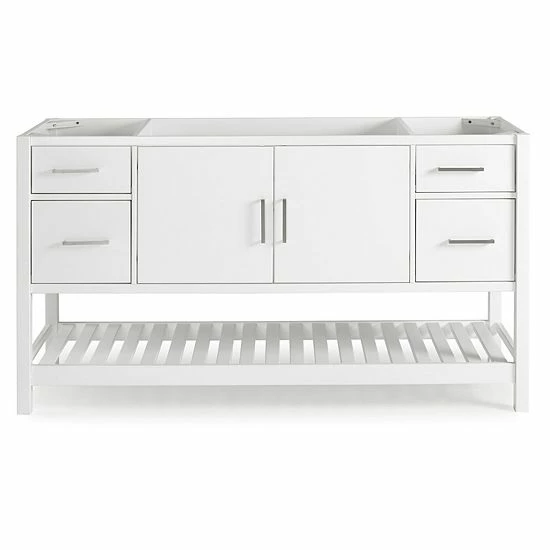 Alaterre Furniture Harrison White Vanity Cabinet 3 Alaterre Furniture Harrison White Vanity Cabinet - Image 3