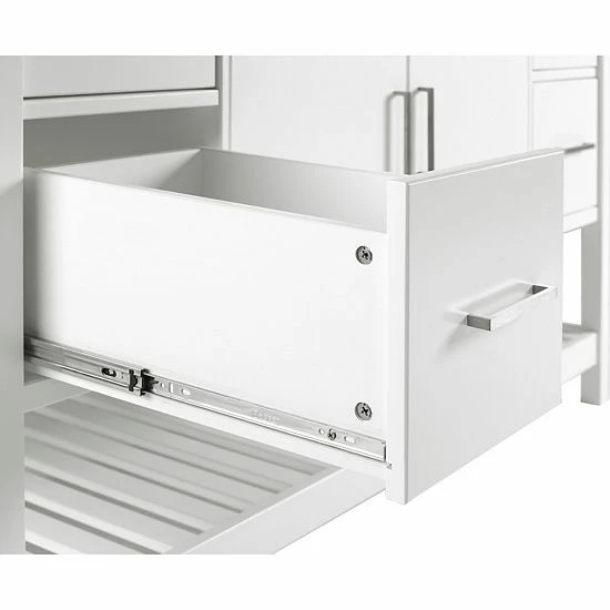 Alaterre Furniture Harrison White Vanity Cabinet 4 Alaterre Furniture Harrison White Vanity Cabinet - Image 4