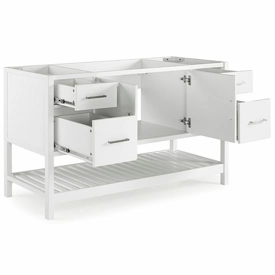 Alaterre Furniture Harrison White Vanity Cabinet 6 Alaterre Furniture Harrison White Vanity Cabinet - Image 6