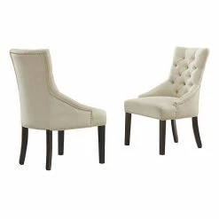 Alaterre Furniture Haeys Tufted Upholstered Chair 2-Piece Set