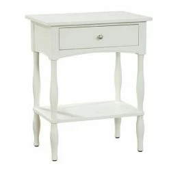 Alaterre Furniture Alaterre Shaker Cottage End Table Ivory -Alaterre Furniture Shop unnamed file 956