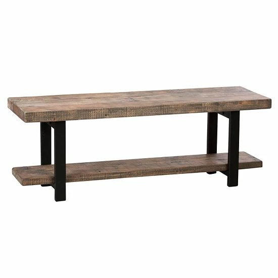 Alaterre Furniture Alaterre Pomona Rustic Bench 3 Alaterre Furniture Alaterre Pomona Rustic Bench - Image 3
