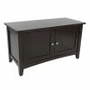 Alaterre Furniture Alaterre Shaker Cottage Storage Bench Espresso